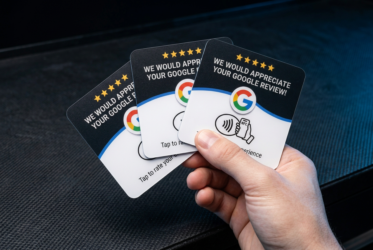 Trio — 3 tap-to-review cards